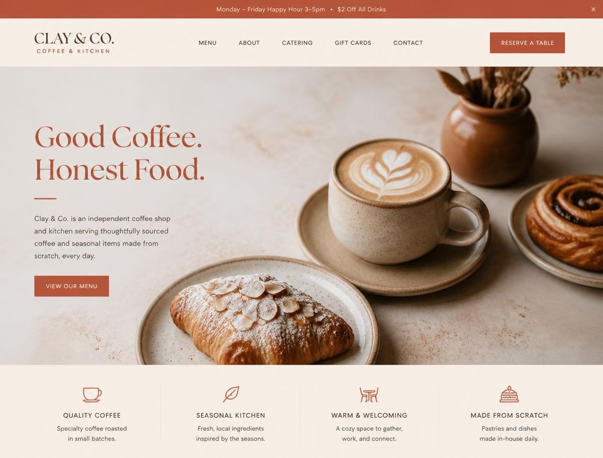 Hospitality Website Service website design