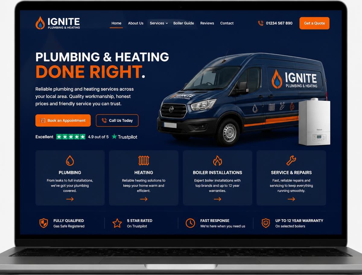 Local Trades Business — after redesign